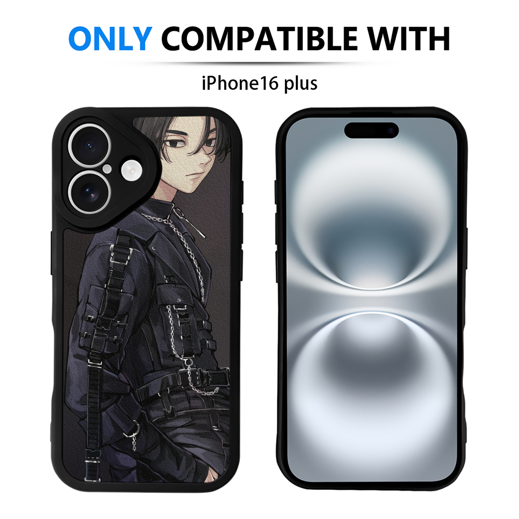 （画像用） 東京リベンジャーズ Tokyo Revengers 【iPhone 16シリーズ対応】シリコンスマホケース（レザー調） 材質：シリコン